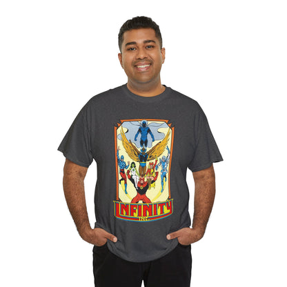 Infinity Inc Shirt - Todd McFarlane Art - Jade, Obsidian, Fury, Northwind, Nuklon, Silver Scarab, Star-Spangled Kid - JSA Successors - DC Comics