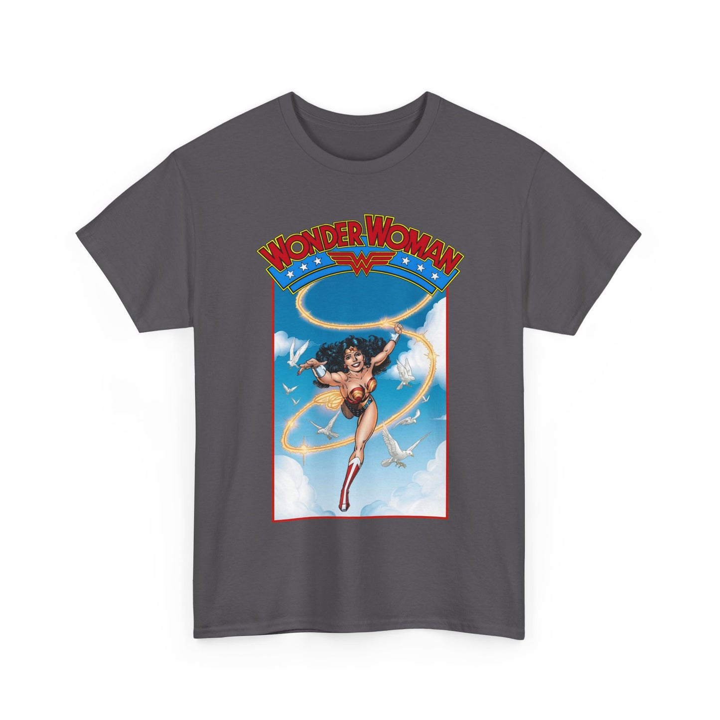 Wonder Woman T-Shirt - George Perez Art - Post-Crisis 1980s Retro Graphic - Themyscira - DC Comics