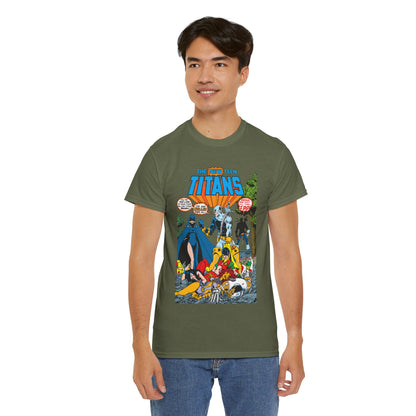 New Teen Titans T-Shirt - George Perez Art - #2 Cover Art - Deathstroke & Ravager - DC Comics