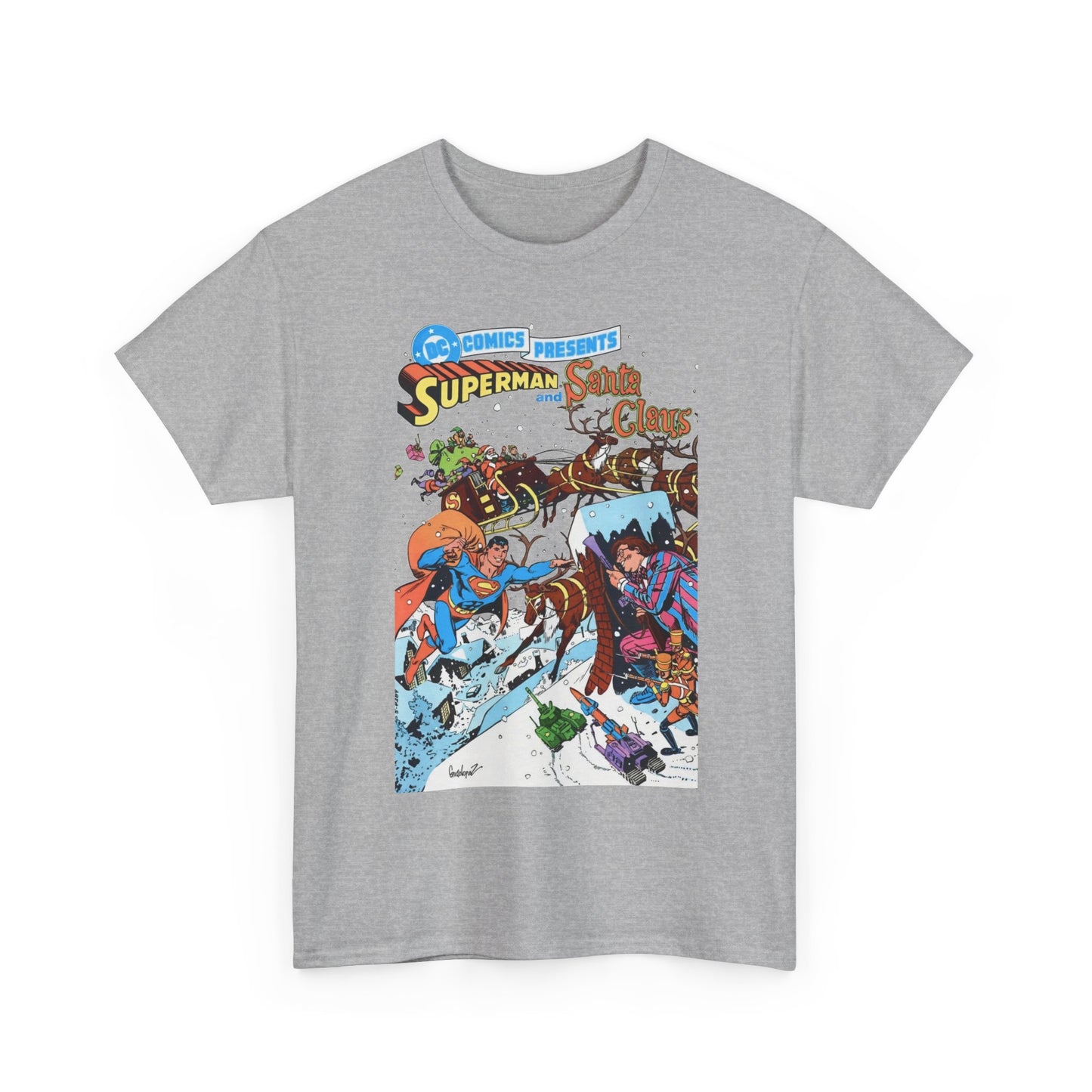 Superman & Santa Claus T-Shirt - José Luis García-López Art - DC Comics Presents #67 - Vs. Toyman