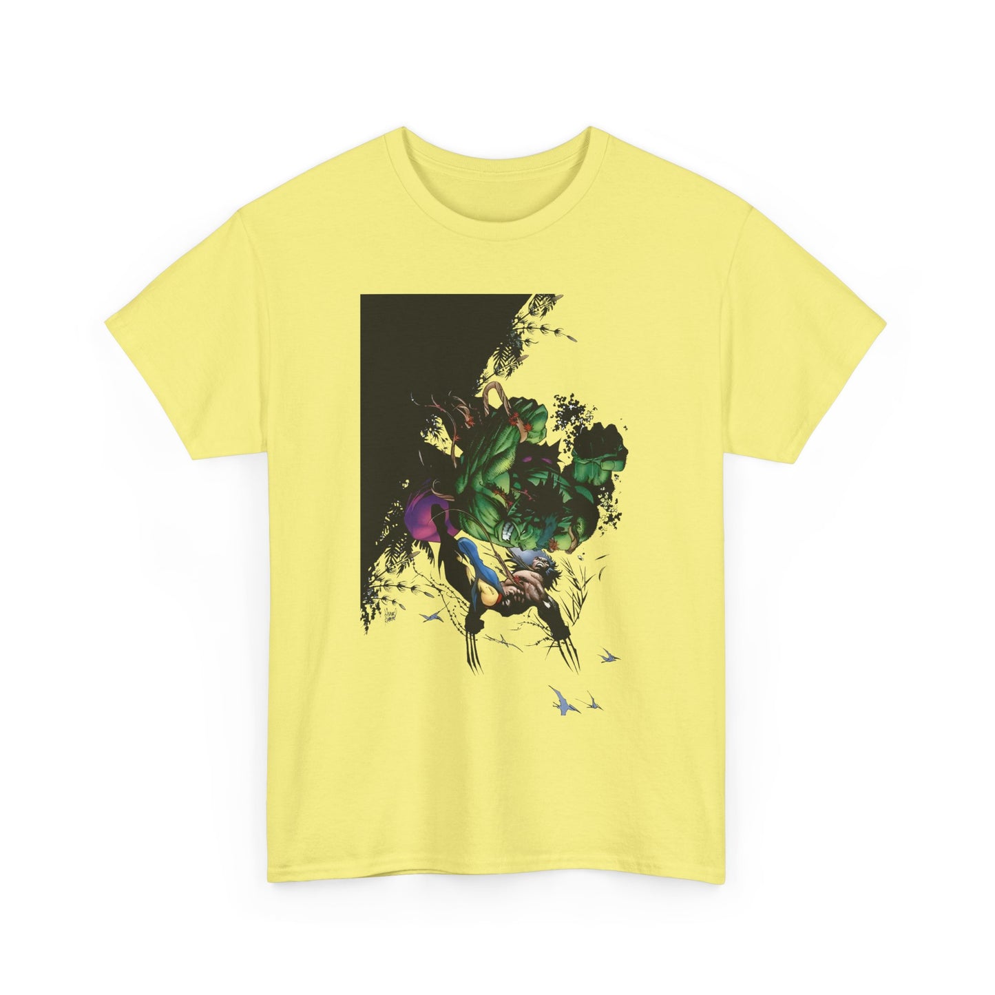 Wolverine Vs Hulk T-Shirt - Adam Kubert Art - Marvel Comics - Logan, X-Men, Bruce Banner - Great Fight Image