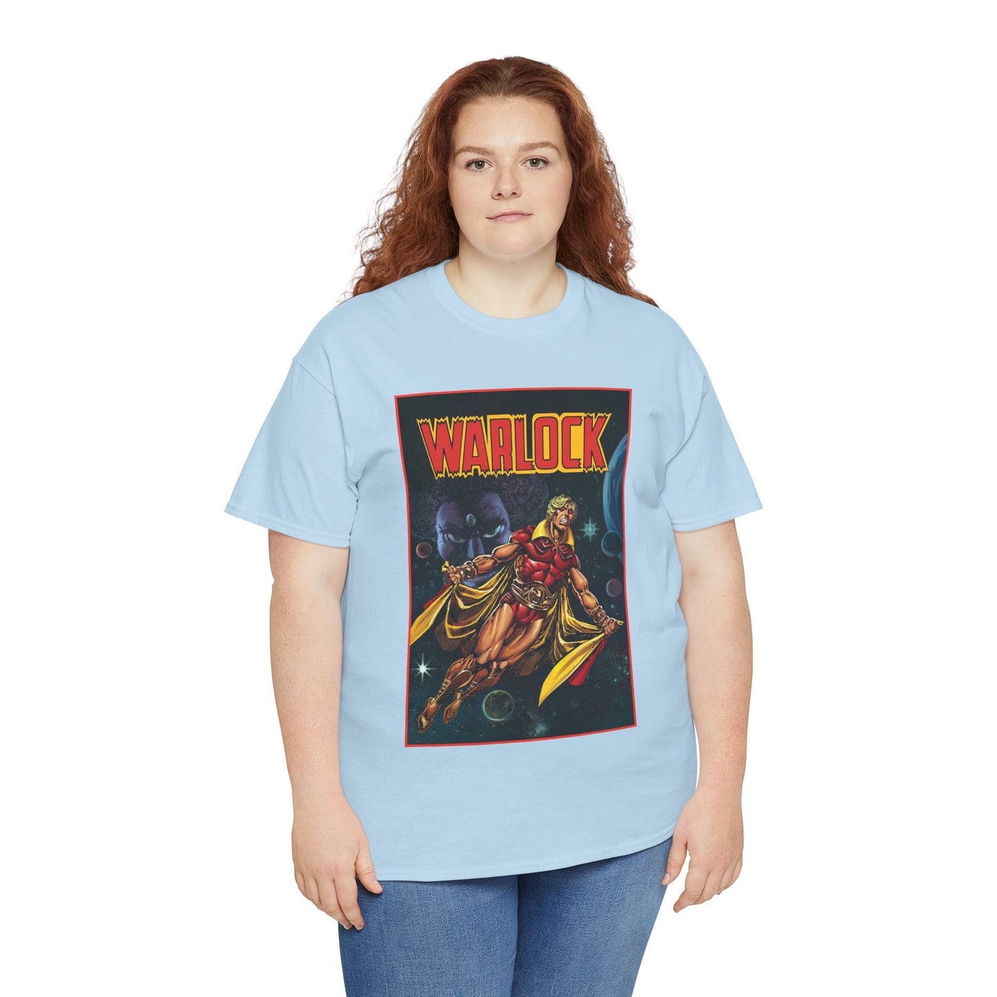 Warlock T-Shirt - Jim Starlin Art - Marvel Comics - Cosmic Superhero - The Enclave - Him