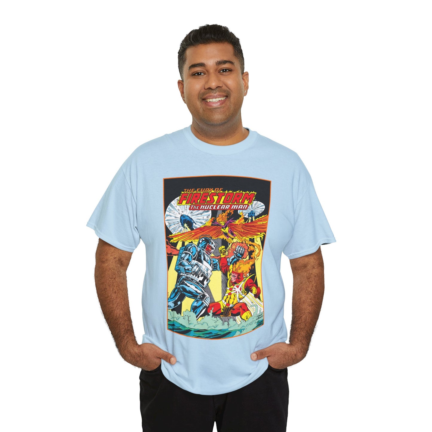 Fury of Firestorm T-Shirt - DC Comics - Firehawk, Tokamak - Annual #1 Art