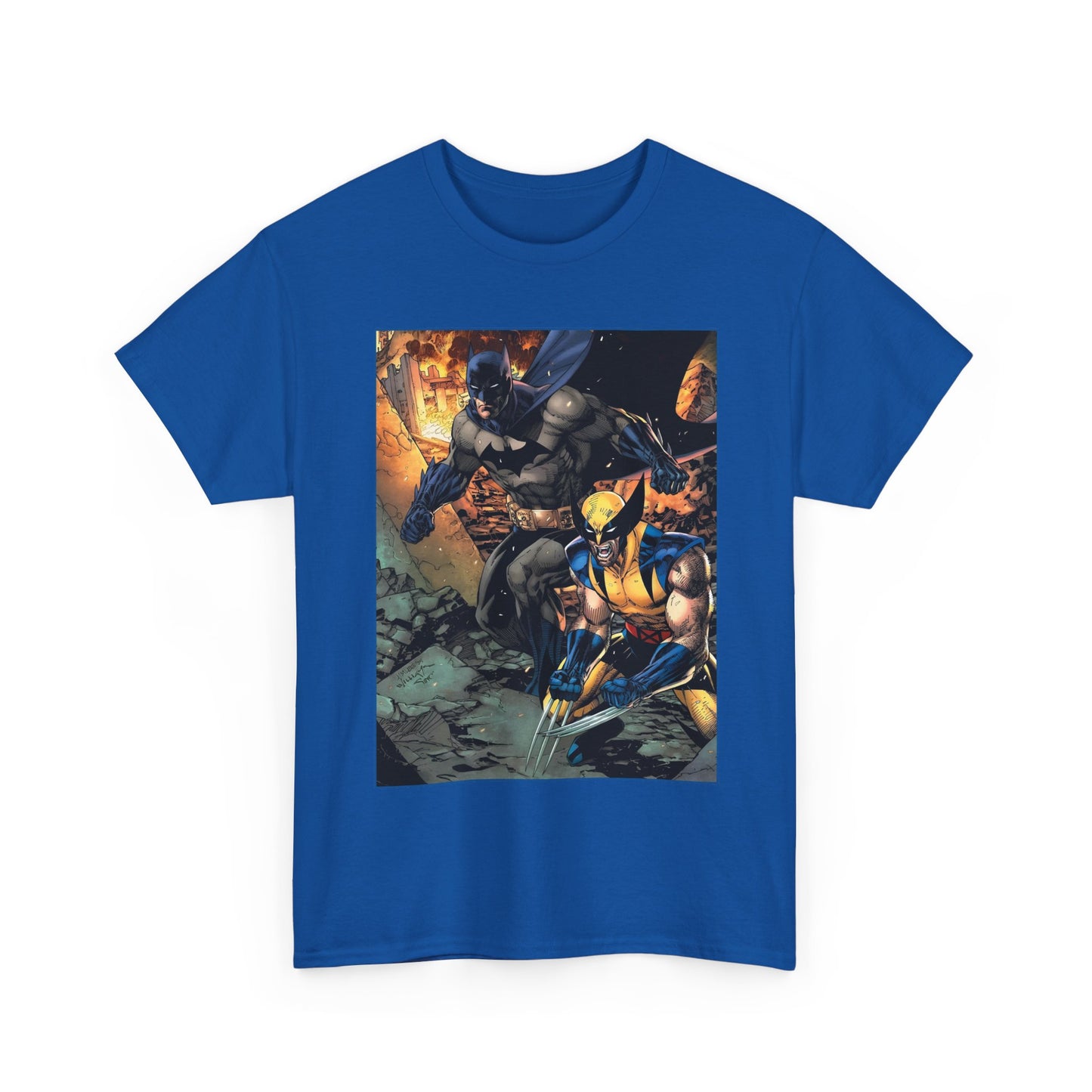 Batman & Wolverine T-Shirt - Jim Lee Art - DC Comics, Marvel Comics