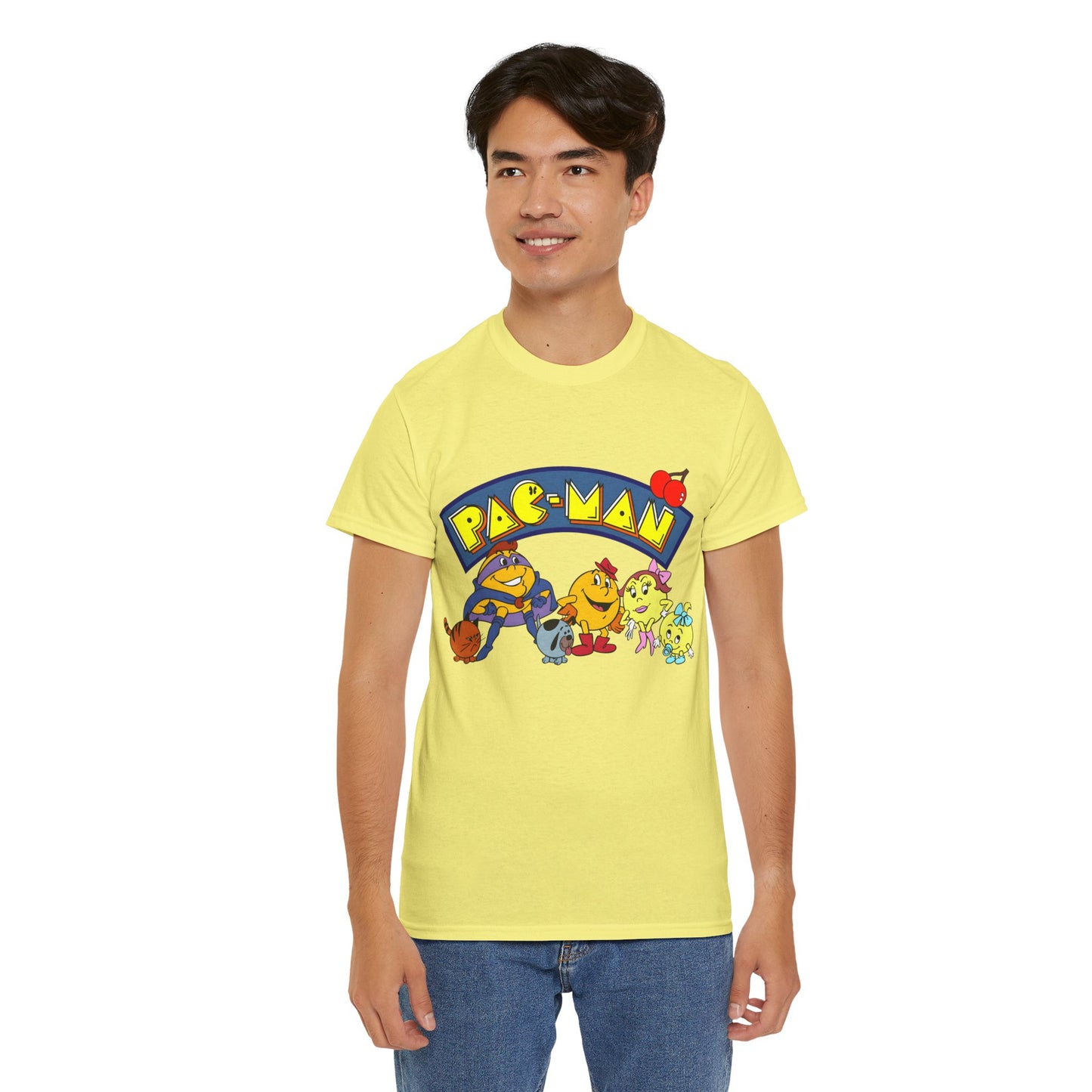 Pac-Man T-Shirt - Ms Pac-Man, Baby Pac - Hanna-Barbera Saturday Morning Cartoon - Popular 1980s TV Animation