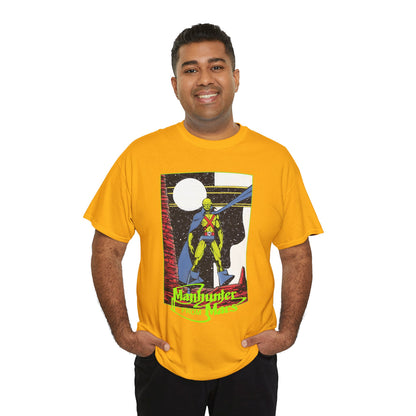 Martian Manhunter T-Shirt - George Perez Art - 1980s Justice League of America (JLA) Postcard Art - DC Comics
