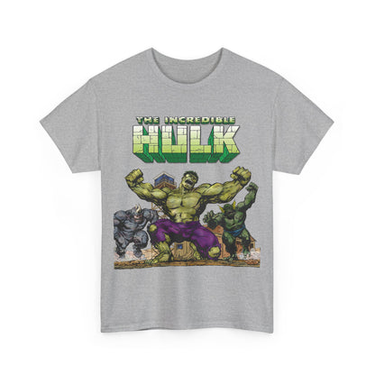 Incredible Hulk T-Shirt - Classic John Byrne Art - Rhino, Abomination - Marvel Comics - Bruce Banner