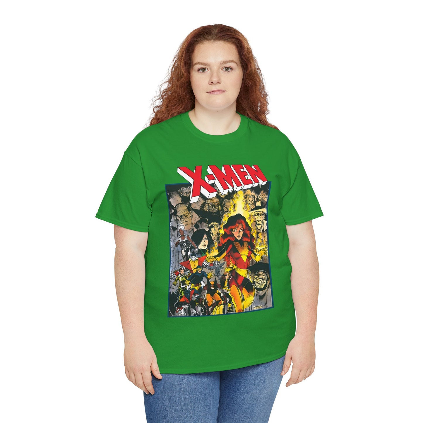 Uncanny X-Men T-Shirt - Arthur Adams Art - Dark Phoenix: From the Ashes Story - Storm, Cyclops, Wolverine, Rogue, Colossus, Nightcrawler - Marvel Comics