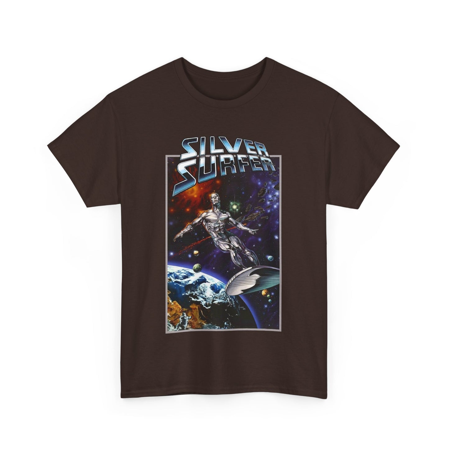 Silver Surfer T-Shirt - Amazing Joe Jusko Art - Marvel Comics Character - Former Herald of Galactus - Fantastic Four Connection - Norrin Radd
