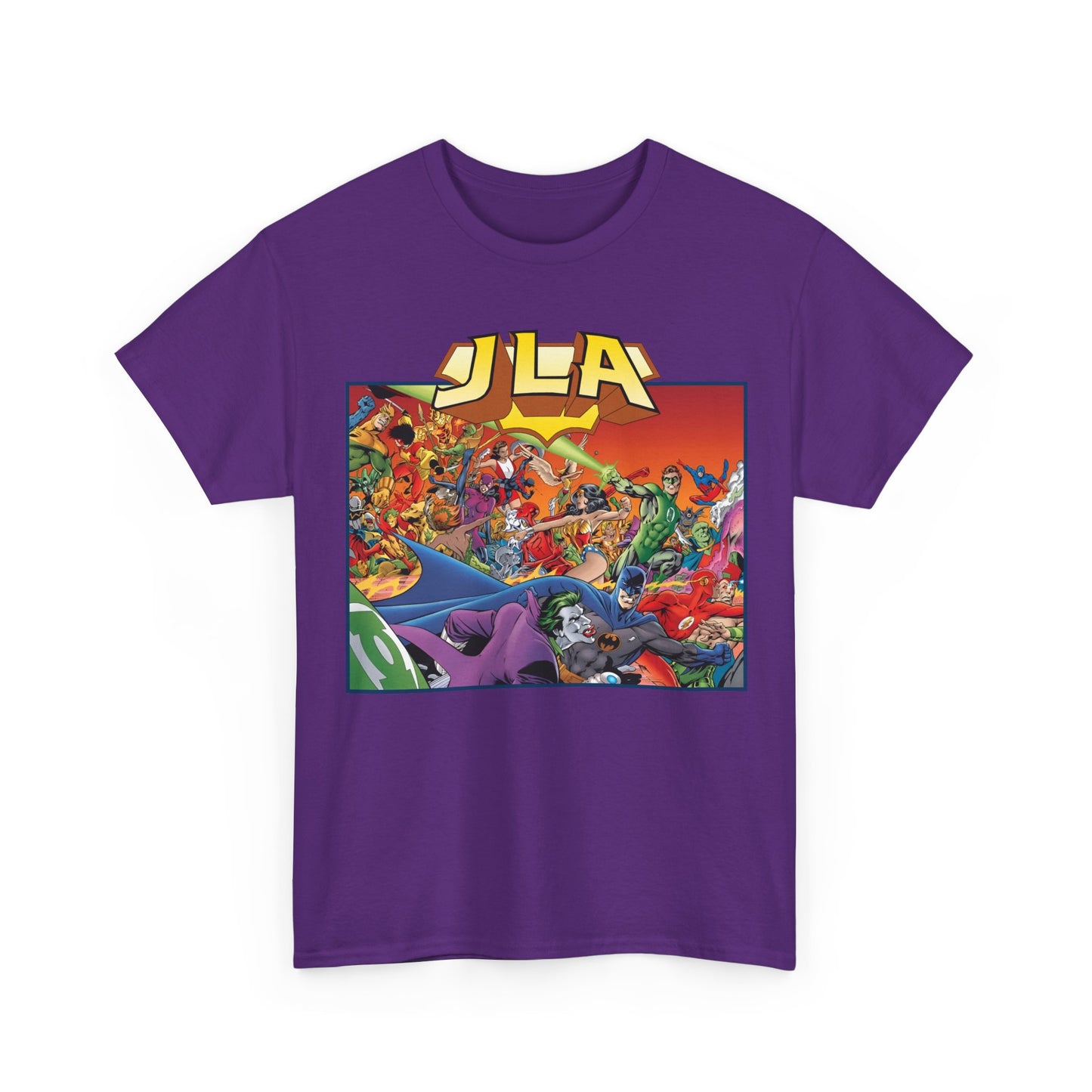 JLA: The Nail T-Shirt - Alan Davis Art - Green Lantern, Batman, Wonder Woman, Flash - DC Comics