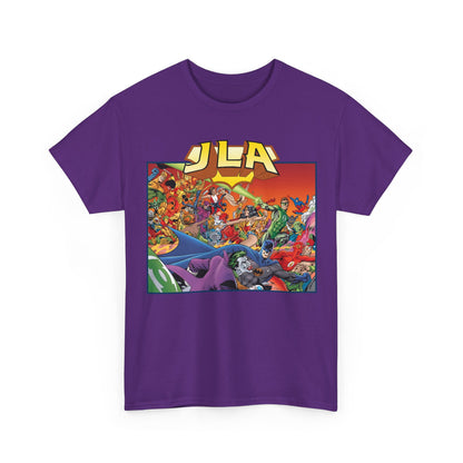JLA: The Nail T-Shirt - Alan Davis Art - Green Lantern, Batman, Wonder Woman, Flash - DC Comics