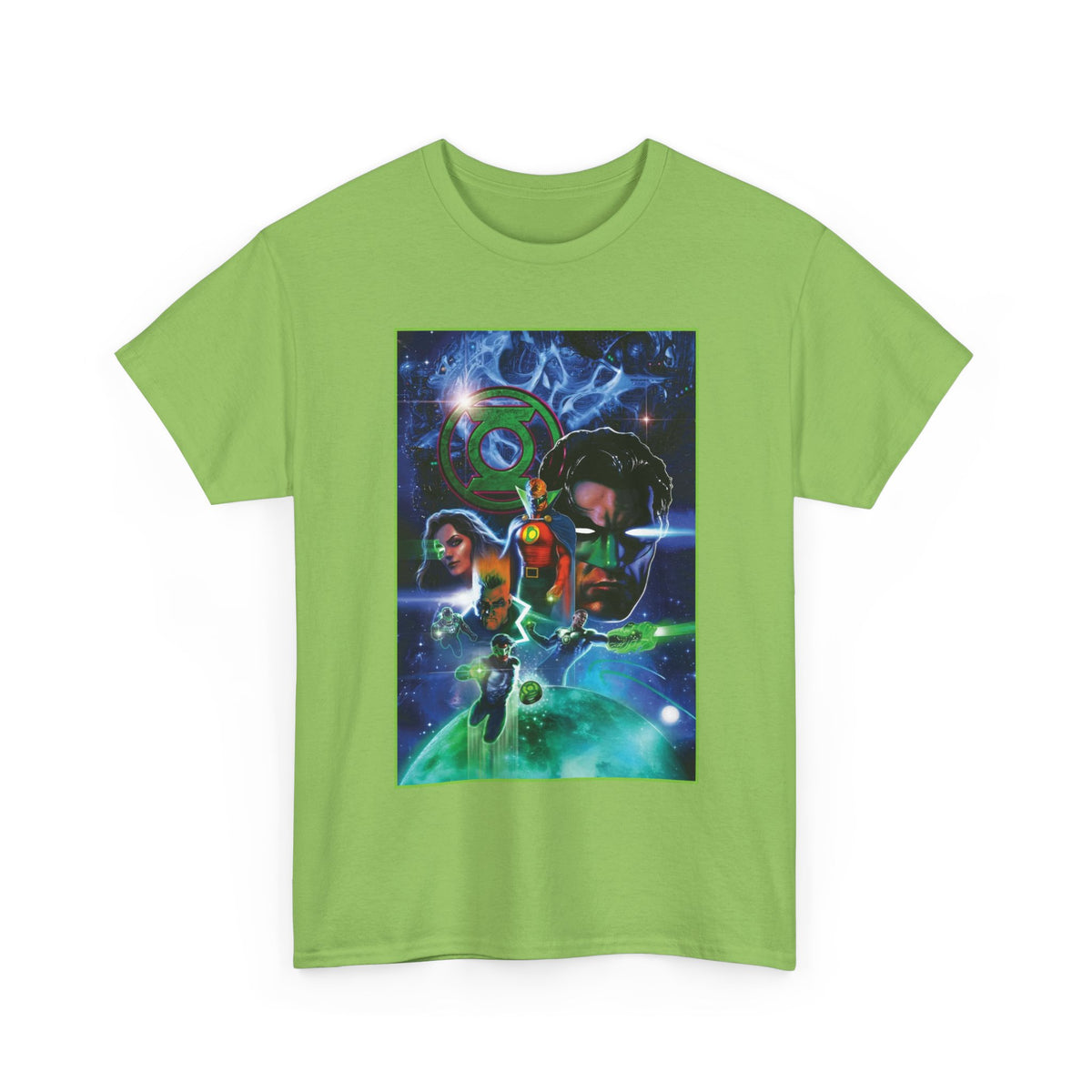 Green Lantern T-Shirt - Liam Sharp Art - Alan Scott, Hal Jordan, Kyle Rayner - DC Comics