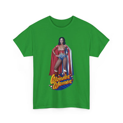Wonder Woman T-Shirt - Lynda Carter - DC Comics - 1970s CBS TV Show - Amazons from Paradise Island