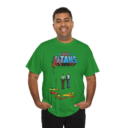 New Teen Titans T-Shirt - George Perez Art - Robin, Kid Flash Quitting - #39 Cover - DC Comics