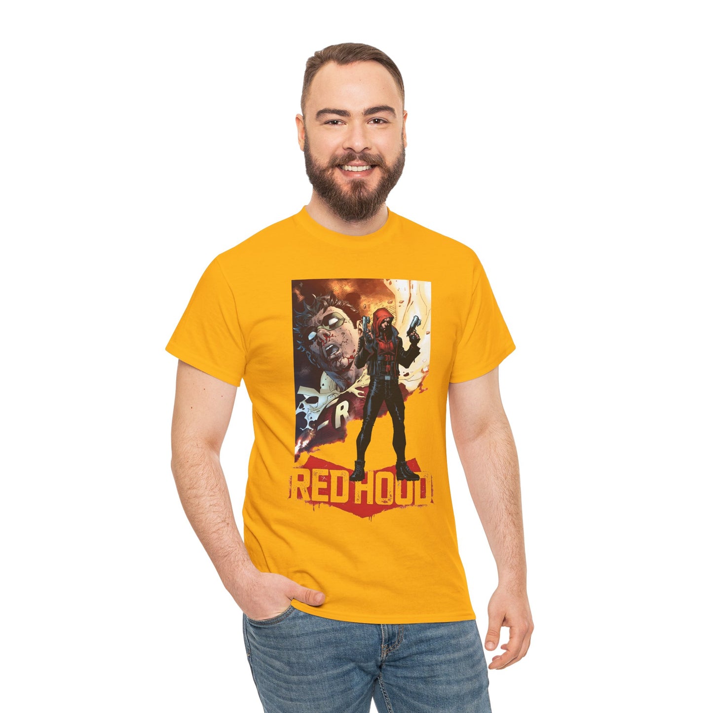 Red Hood T-Shirt - Jim Lee Art - Jason Todd, Batman Sidekick - Gotham Hero - DC Comics