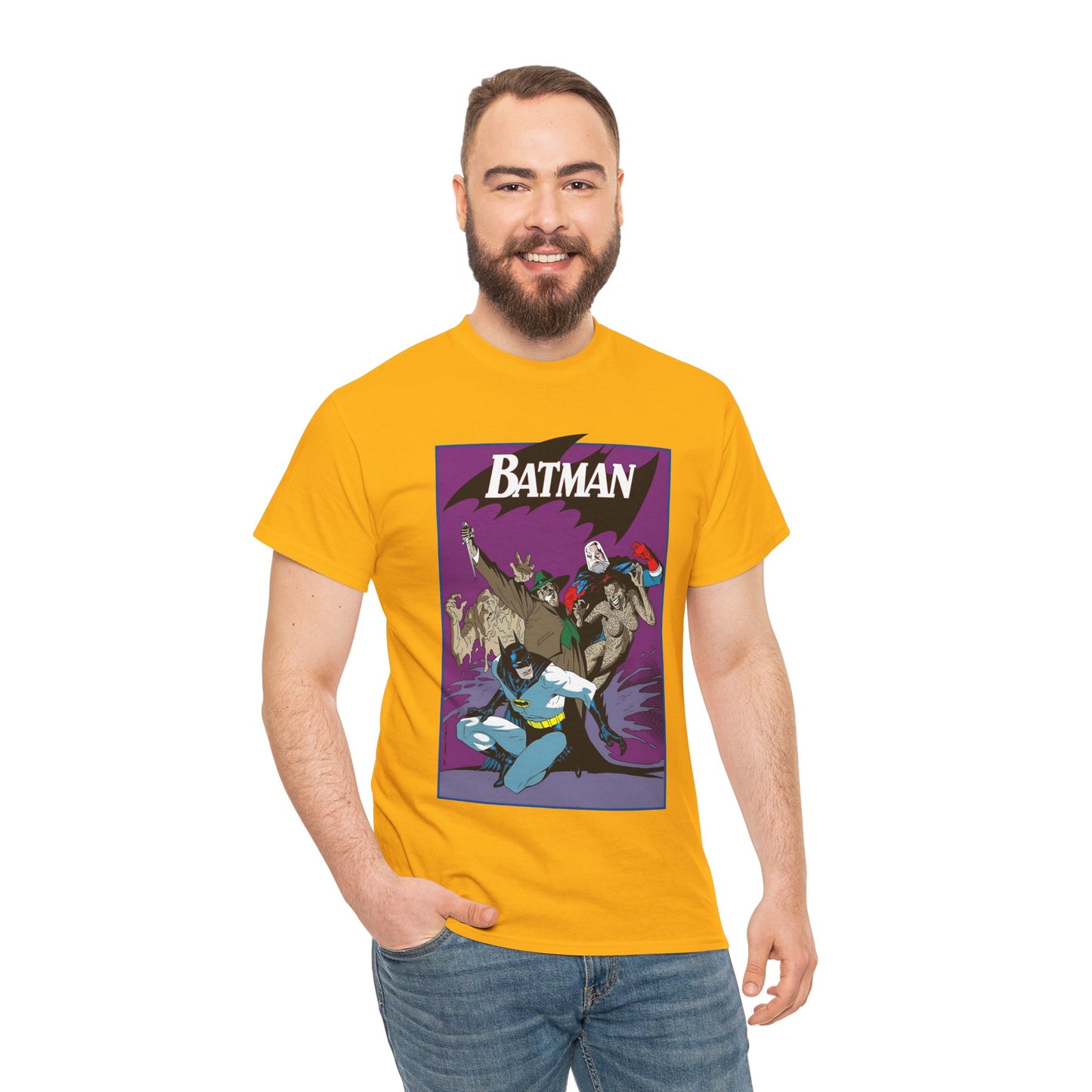 Batman & Clayface T-Shirt - Kevin Nowlan Art - Gotham, Bruce Wayne - DC Comics