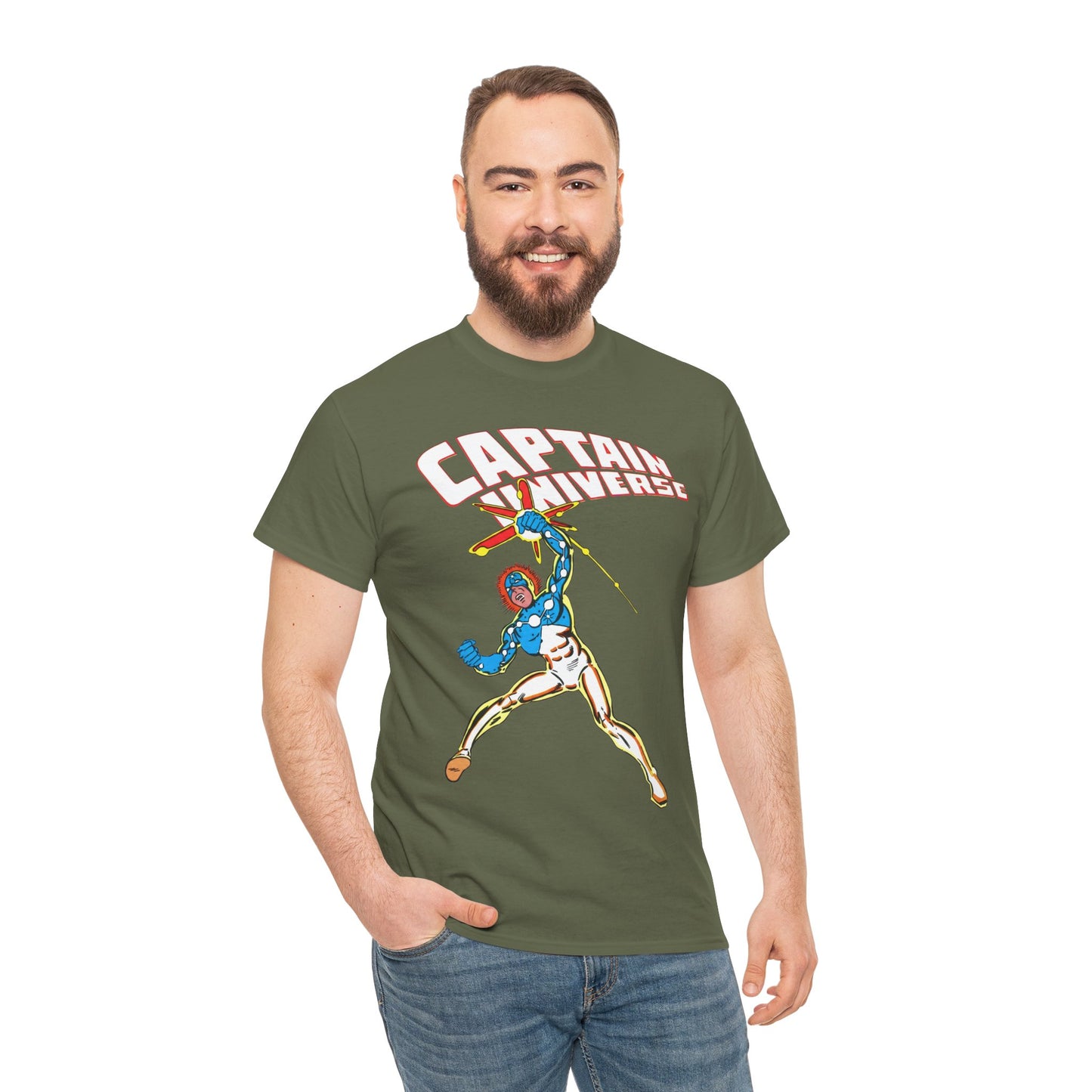 Captain Universe T-Shirt - Steve Ditko Art - Micronauts Character - Marvel Comics