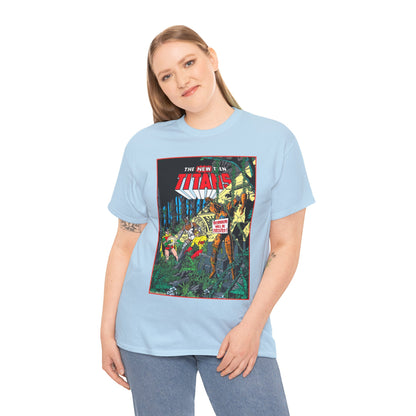 New Teen Titans T-Shirt - George Perez Art - Robin, Cyborg, Kid Flash, Robotman - DC Comics