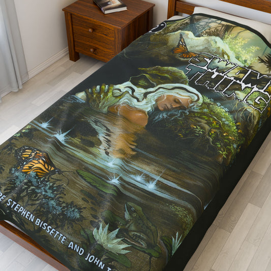 Swamp Thing Velveteen Plush Blanket 60x80" - John Totleben Art - Swamp Thing & Abby - DC Comics/Vertigo Comics Cover Art