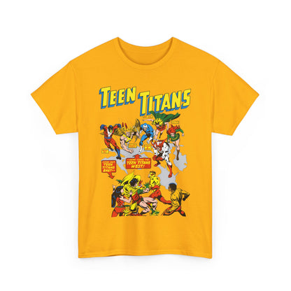 Teen Titans T-Shirt - Rick Buckler Art - Titans West, Lilith, Hawk & Dove, Beast Boy, Golden Eagle - DC Comics