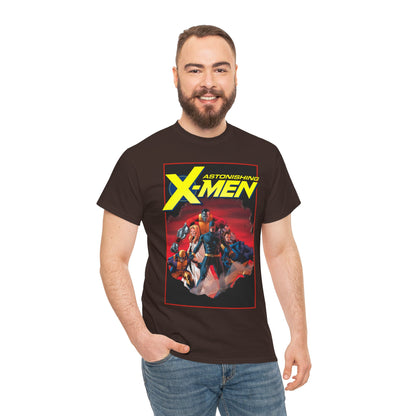 Astonishing X-Men T-Shirt - John Cassady Art - Cyclops, Beast, Wolverine, Colossus, Emma Frost - Marvel Comics