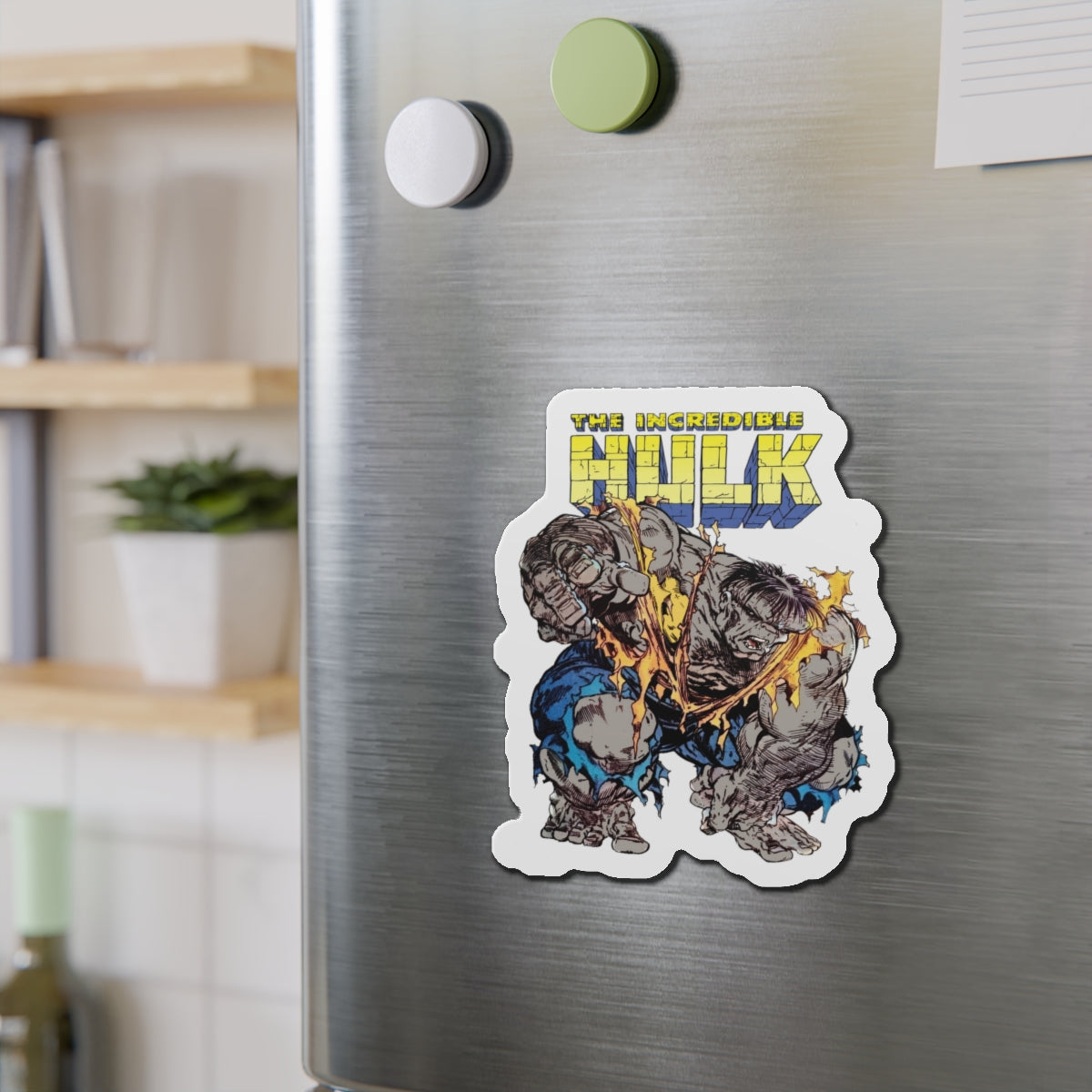 Incredible Hulk Die-Cut Magnet - Todd McFarlane Art - Bruce Banner, Marvel Comics - 3", 4", 5", 6"