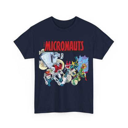 Micronauts T-Shirt - Jackson Guice Art - Arcturus Rann, Biotron, Marionette, Acroyear, Bug - Marvel Comics