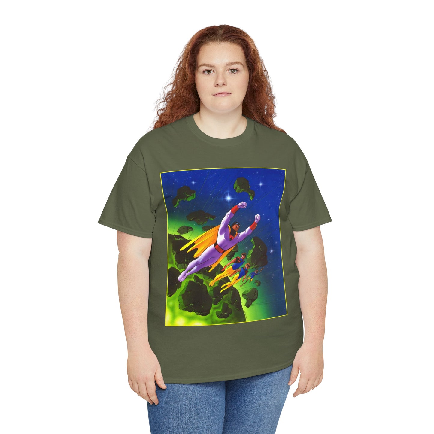 Space Ghost T-Shirt - Steve Rude Art - Jan, Jace, Blip - Gorgeous Art of 1960s Cartoon Icon