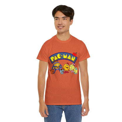 Pac-Man T-Shirt - Ms Pac-Man, Baby Pac - Hanna-Barbera Saturday Morning Cartoon - Popular 1980s TV Animation