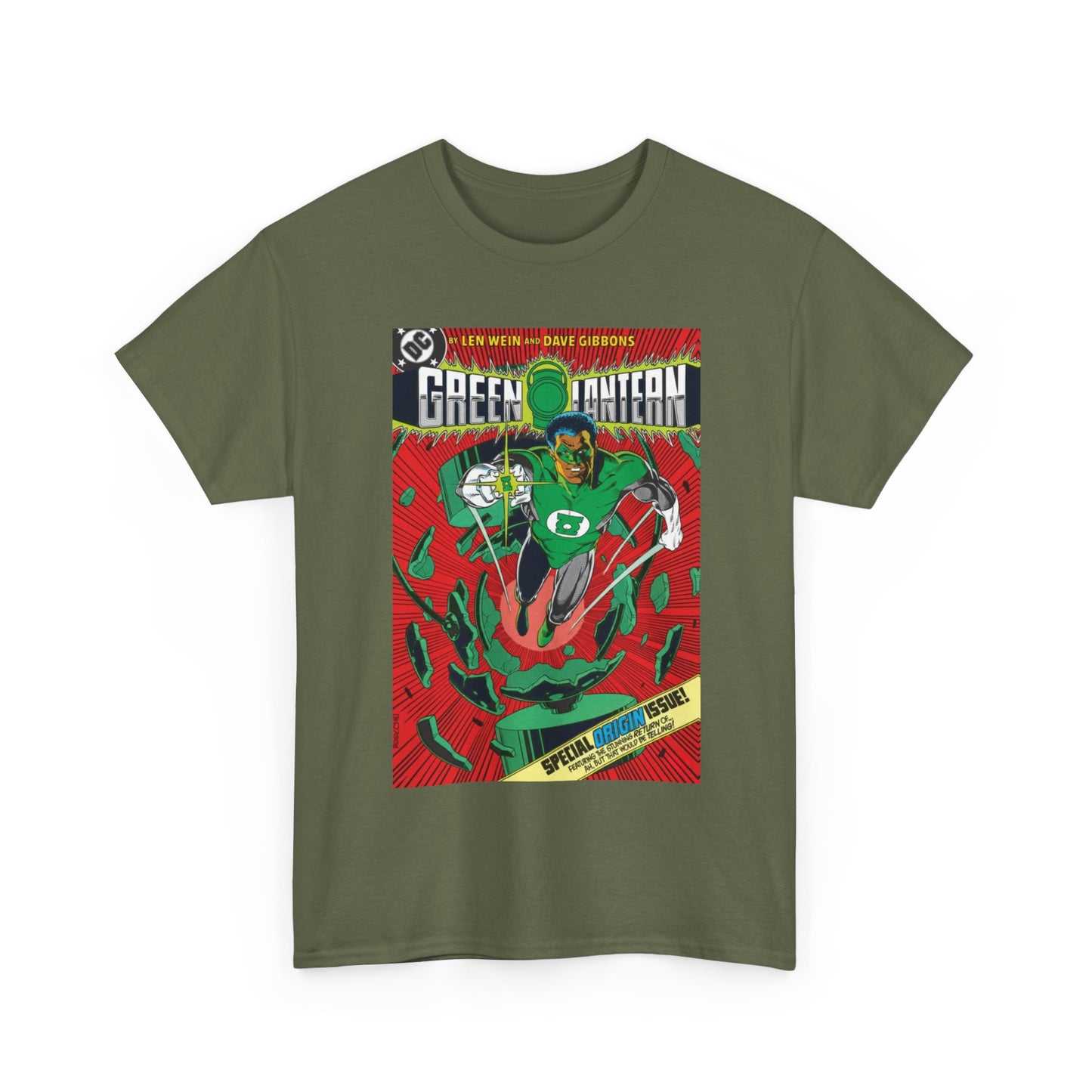 Green Lantern #185 T-Shirt - Dave Gibbons Art - John Stewart Origin Issue - DC Comics