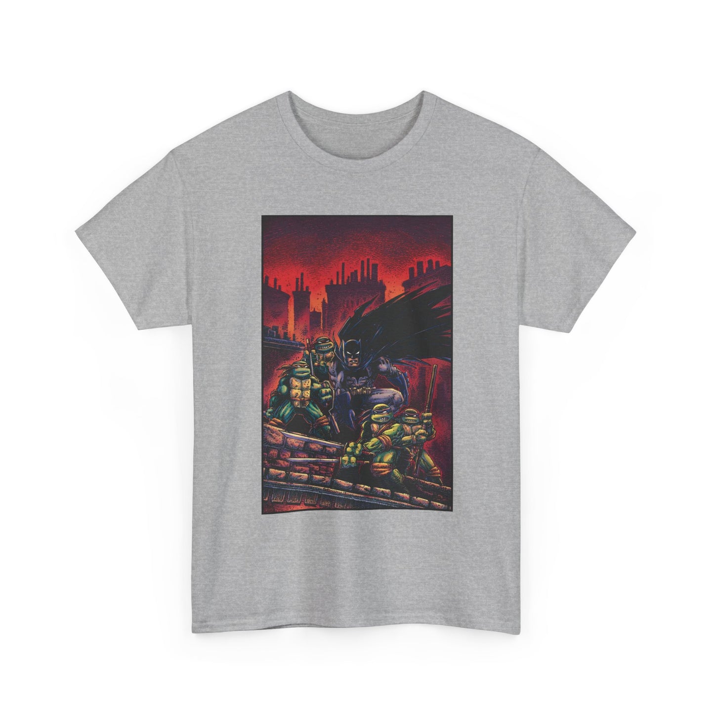 Batman & Teenage Mutant Ninja Turtles T-Shirt - Kevin Eastman Art - TNMT - DC Comics