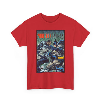Punisher/Batman T-Shirt - John Romita Jr Art - Deadly Knights, Joker - DC Comics/Marvel Comics