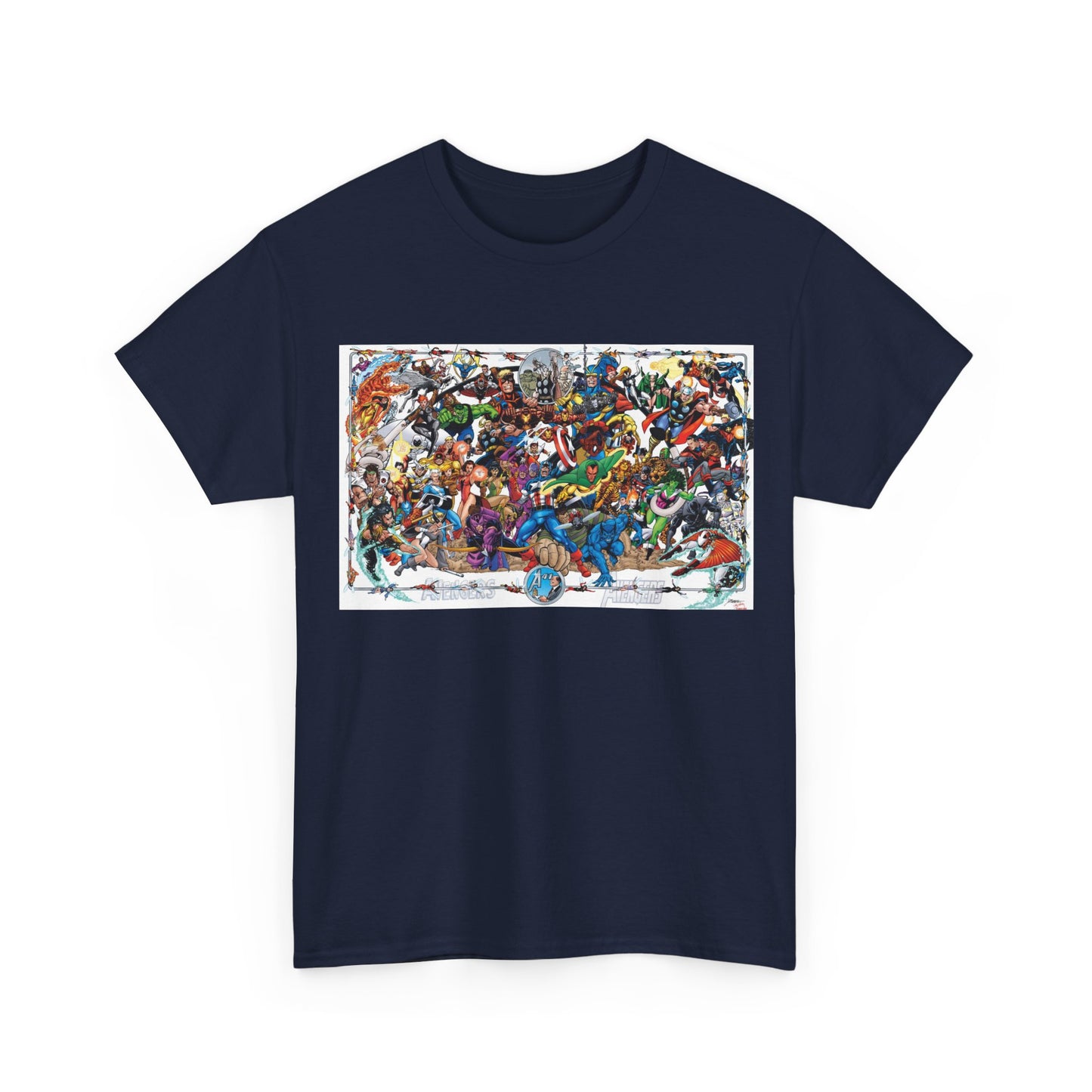 Avengers T-Shirt - George Perez Art - Poster Art of Basically Every Avenger - Marvel Comics