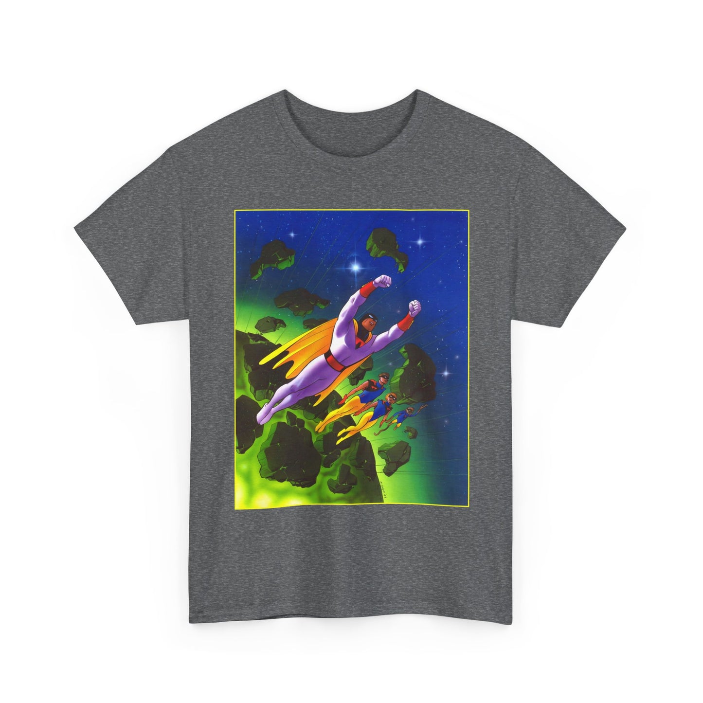 Space Ghost T-Shirt - Steve Rude Art - Jan, Jace, Blip - Gorgeous Art of 1960s Cartoon Icon