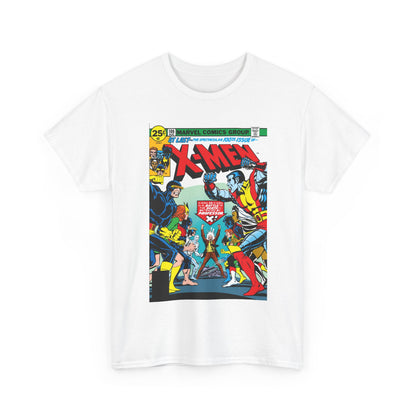 X-Men #100 T-Shirt - Dave Cockrum Art - Cyclops, Colossus, Wolverine, Storm, Jean Grey, Iceman - Marvel Comics
