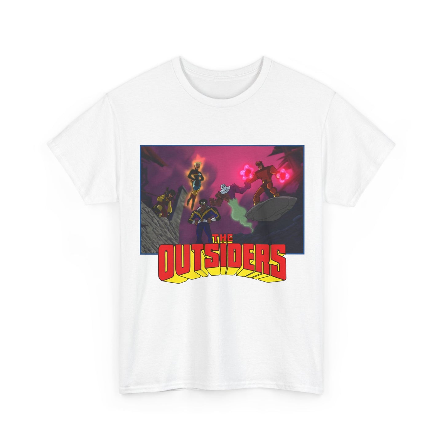 Outsiders T-Shirt - Batman: Brave & Bold Series - Halo, Geo-Force, Black Lightning, Katana, Metamorpho - DC Comics