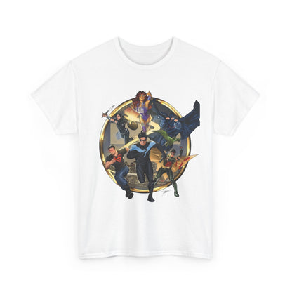 Titans T-Shirt - Taurin Clarke Art - Nightwing, Raven, Starfire, Wonder Girl, Superboy, Robin - DC Comics