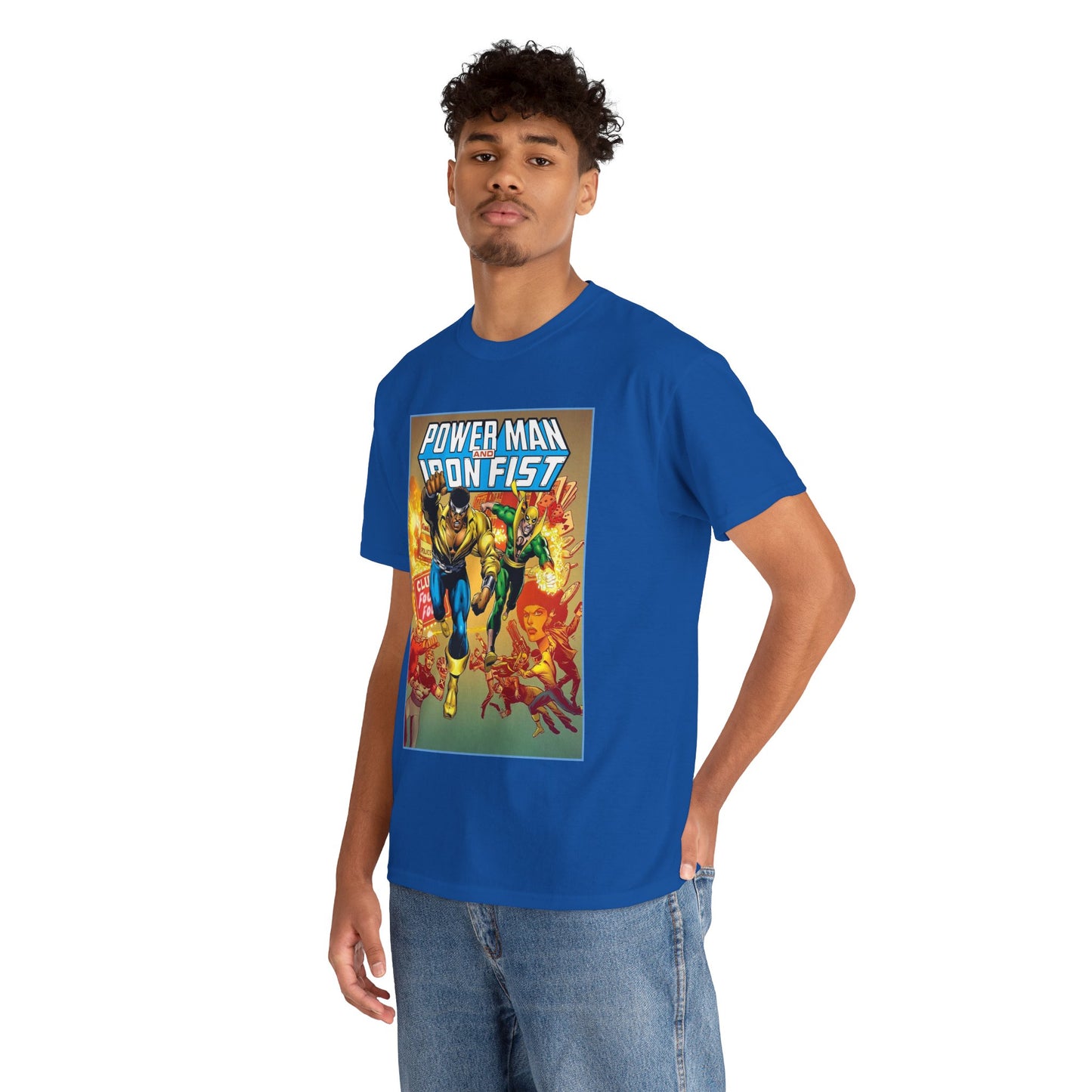 Power Man & Iron Fist T-Shirt - Luke Cage & Danny Rand - Popular Marvel Comics 1970s Series - Heroes for Hire - Great Retro Art
