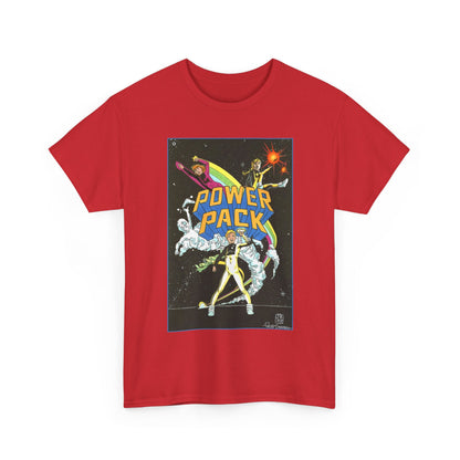 Power Pack T-Shirt - June Brigman, Roy Richardson, Bob Share Art - Ad Recreation - Marvel Comics