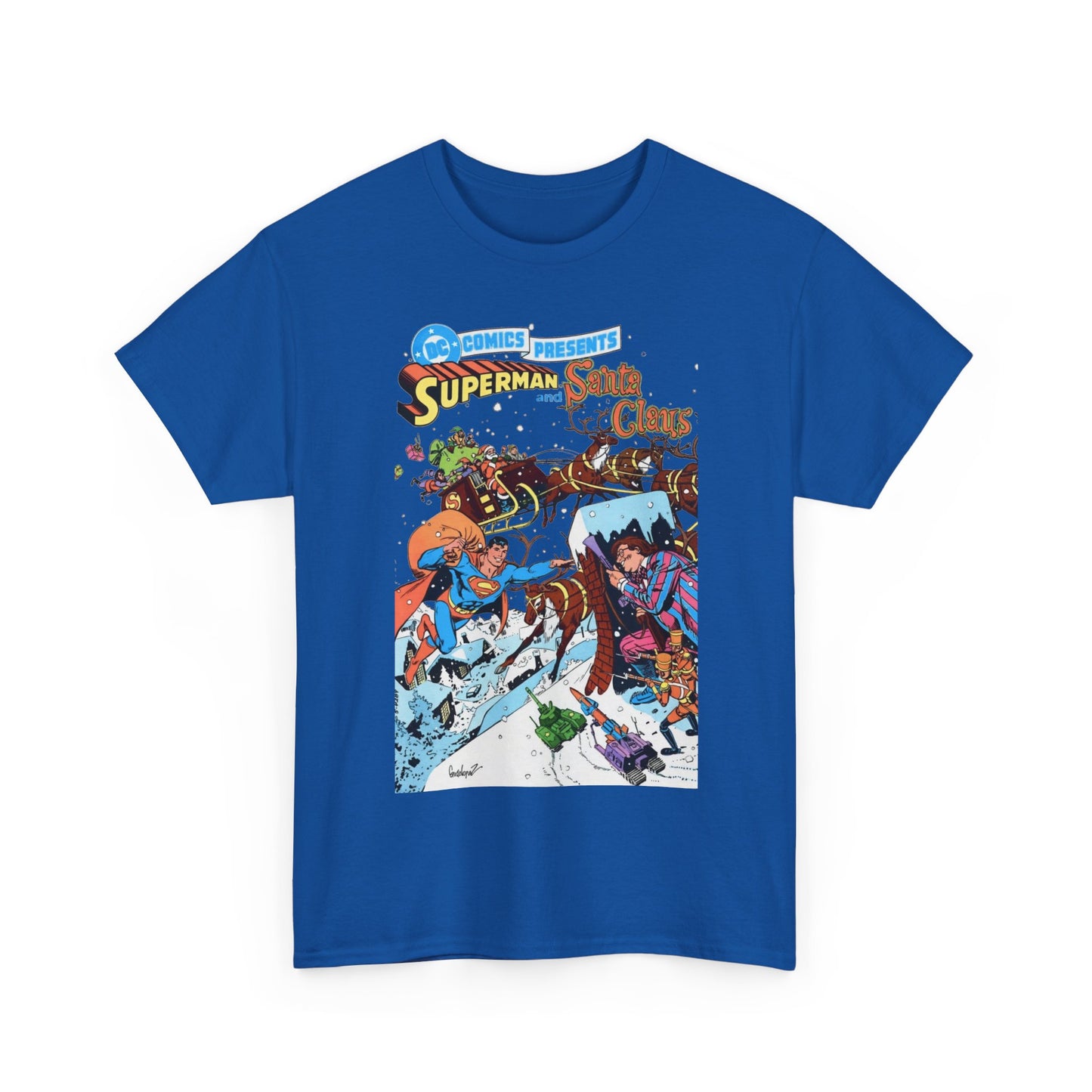 Superman & Santa Claus T-Shirt - José Luis García-López Art - DC Comics Presents #67 - Vs. Toyman