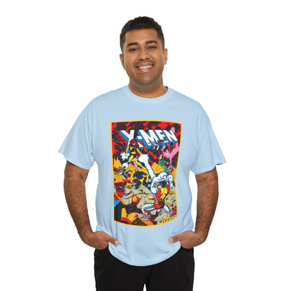 X-Men T-Shirt - Paul Smith Art - Return of Dark Phoenix - Wolverine, Colossus, Cyclops, Storm, Nightcrawler, Rogue - Marvel Comics