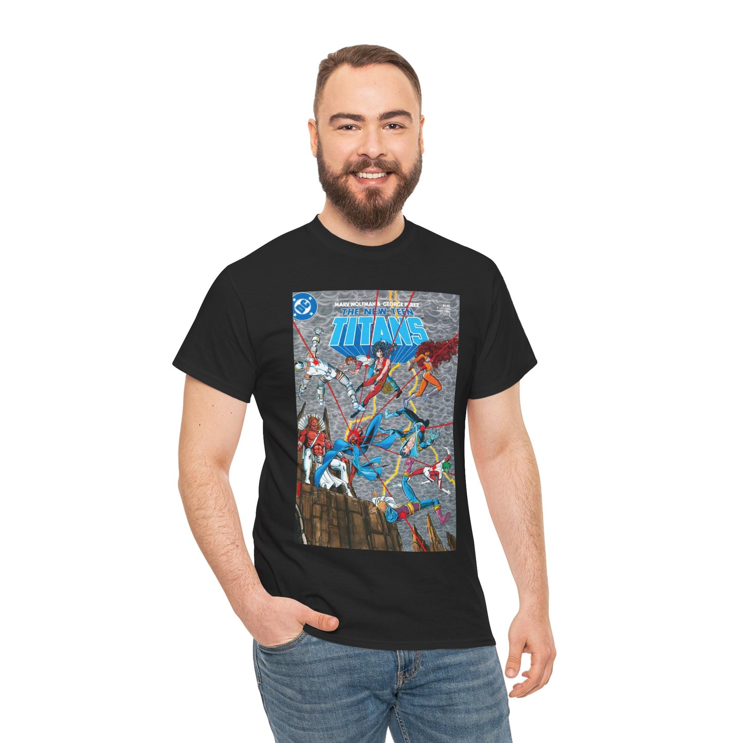 New Teen Titans T-Shirt - George Perez Art - Trigon the Terrible - DC Comics