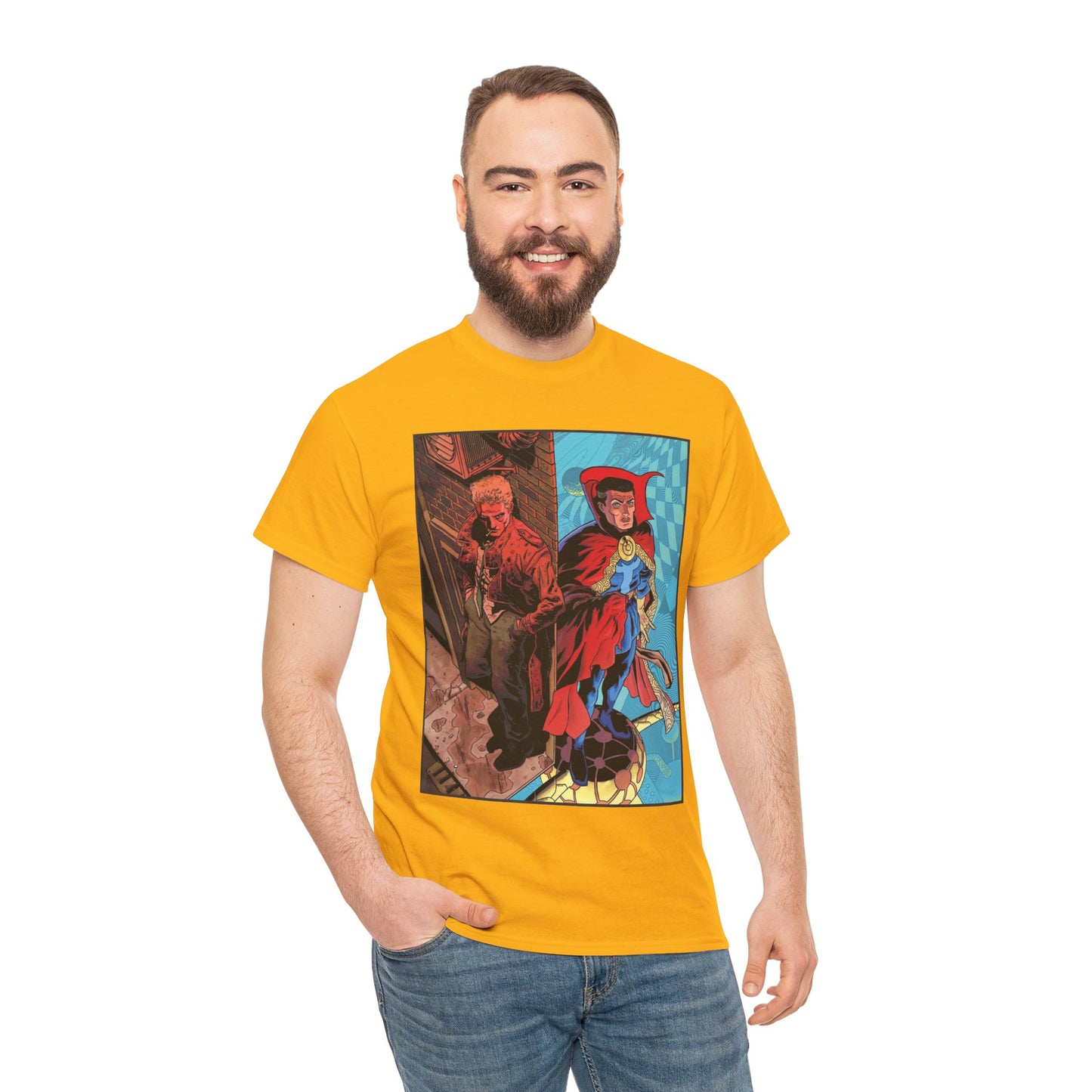 John Constantine & Dr. Strange T-Shirt - DC & Marvel Comics