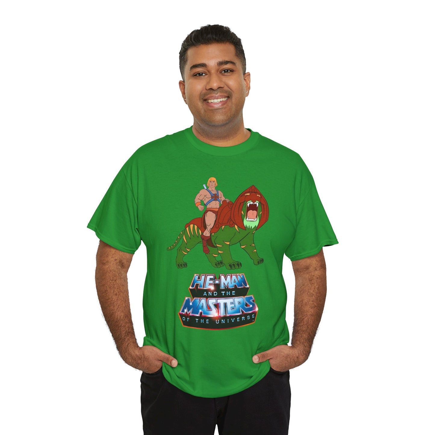 He-Man & Battle Cat T-Shirt - Filmation Art - Masters of the Universe, MOTU - Exciting New 2026 Movie - Nicholas Galitzine