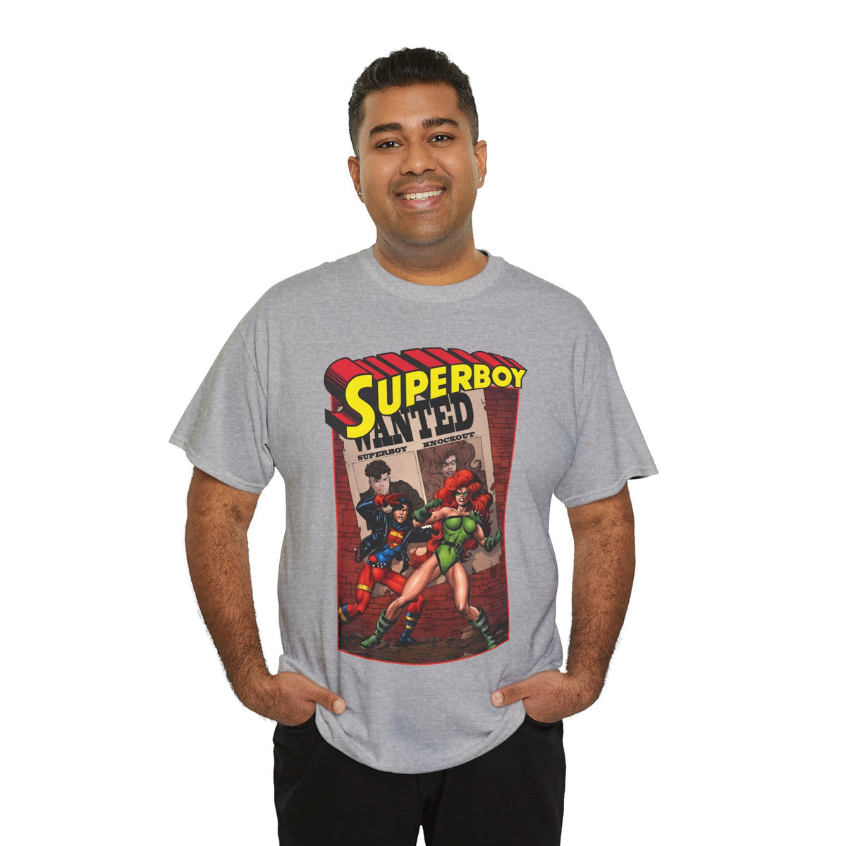 Superboy T-Shirt - Tom Grummett Art - Knockout - DC Comics