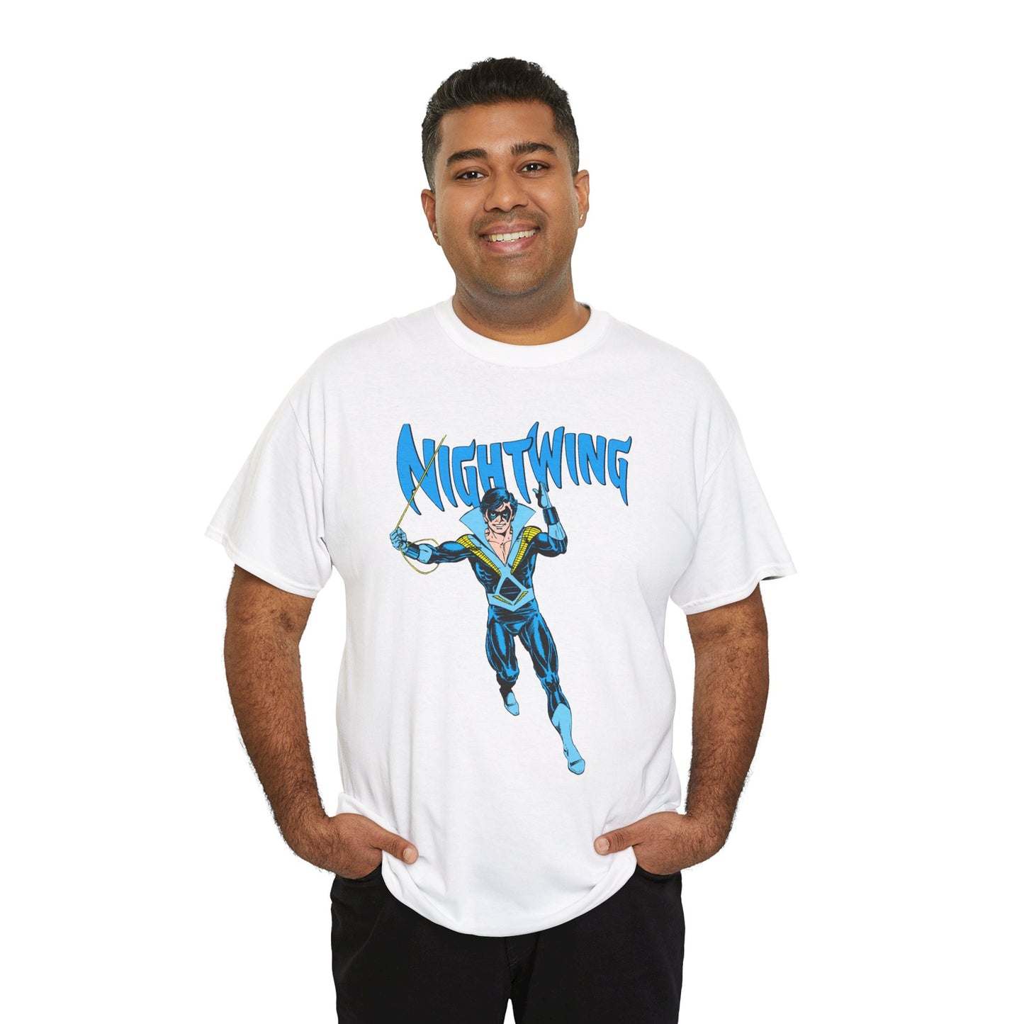 Nightwing T-Shirt - George Perez Art - New Teen Titans, Dick Grayson - DC Comics - Batman's Former Sidekick, Titans Leader