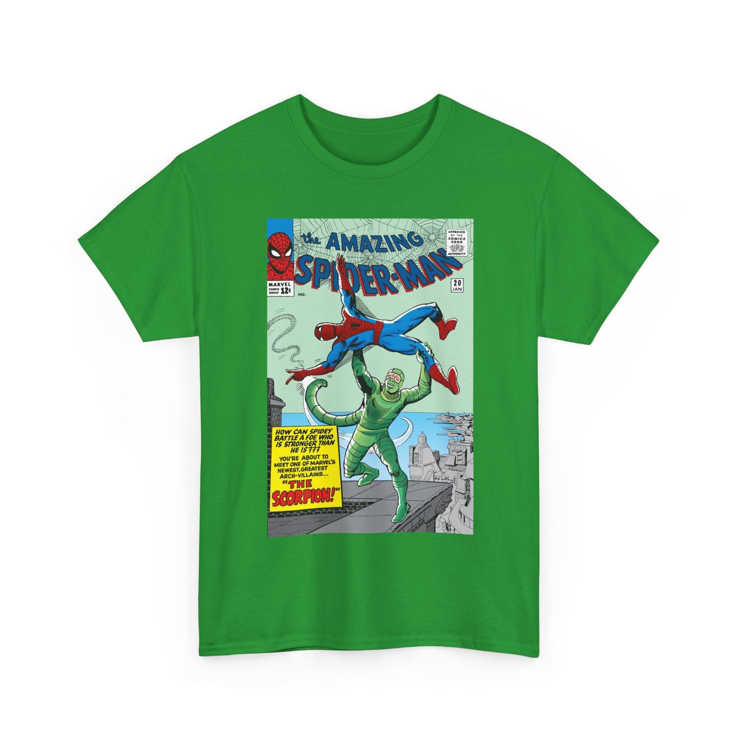 Amazing Spider-Man T-Shirt - Steve Ditko Art - Vs The Scorpion - Marvel Comics