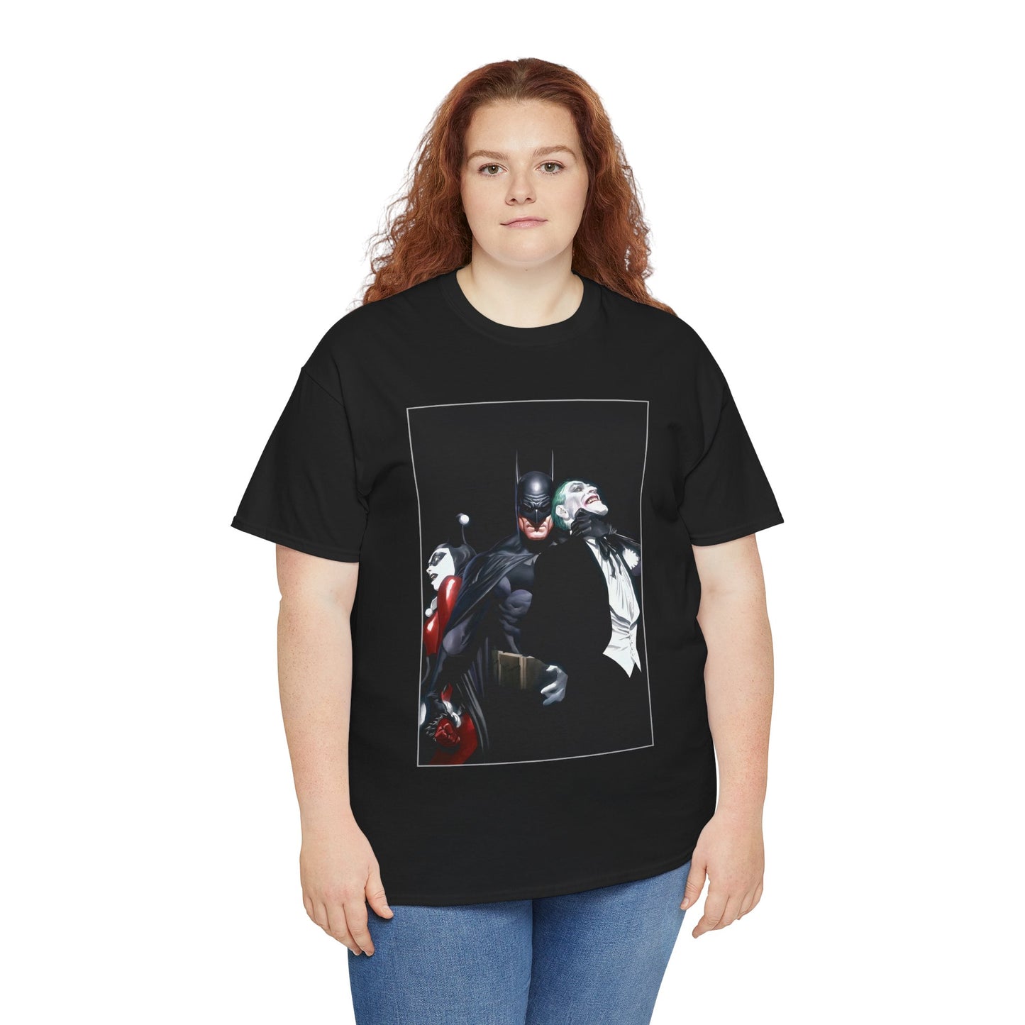 Batman T-Shirt - Alex Ross Art - Joker & Harley Quinn - DC Comics