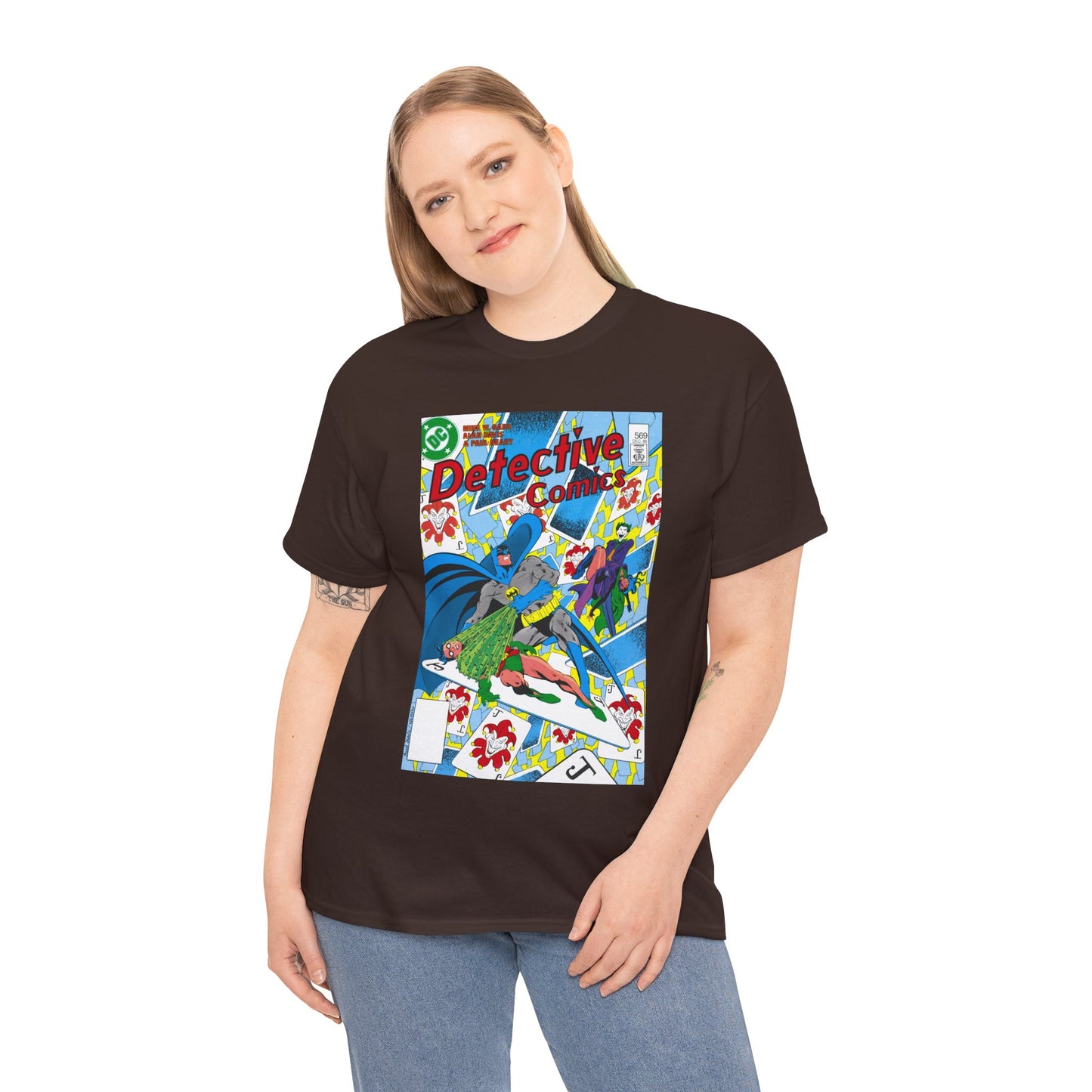 Detective Comics #569 T-Shirt - Alan Davis Art - Batman, Robin, Joker, Catwoman - DC Comics