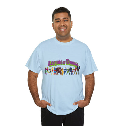 Legion of Doom T-Shirt - Super Friends Villains - Lex Luthor, Giganta, Scarecrow, Grodd, Brainiac, Riddler, Sinestro, Cheetah - Hanna-Barbera Cartoon - Challenge of the Super Friends